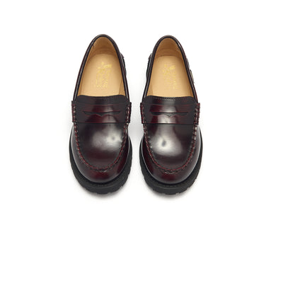 Young Soles Nicki Oxblood High Shine Loafer Leather Shoes