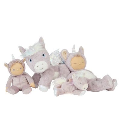 Olli Ella Binky Baby Unicorn - Glitter/Lilac