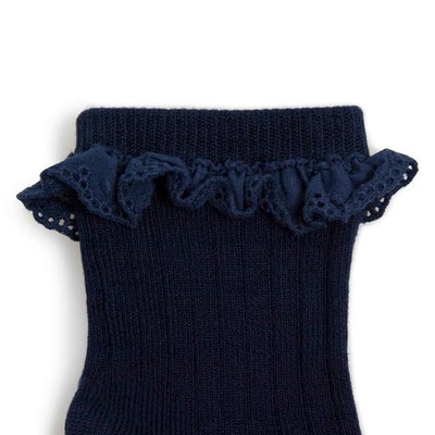 Collegien Lightweight Ribbed Socks Pauline - Nuit Etoliee *preorder*