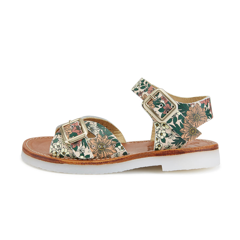 Young Soles Pearl Sandals - Pink Floral