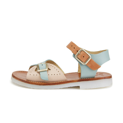 Young Soles Pearl Sandals - Multi-Block Pale