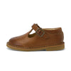 Young Soles Penny T-Bar Tan Burnished Leather Shoes