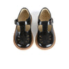 Young Soles Rosie T-Bar Leather Shoes - Black Patent