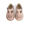 Young Soles Rosie T-Bar Leather Shoes - Blush Pink Patent