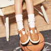 Young Soles Rosie T-Bar Leather Shoes - Chestnut Brown