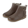 Young Soles Winston Ankle Fur Boots Burnished Mushroom