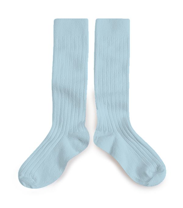 Collegien Ribbed Knee High Socks / Glacier *preorder*