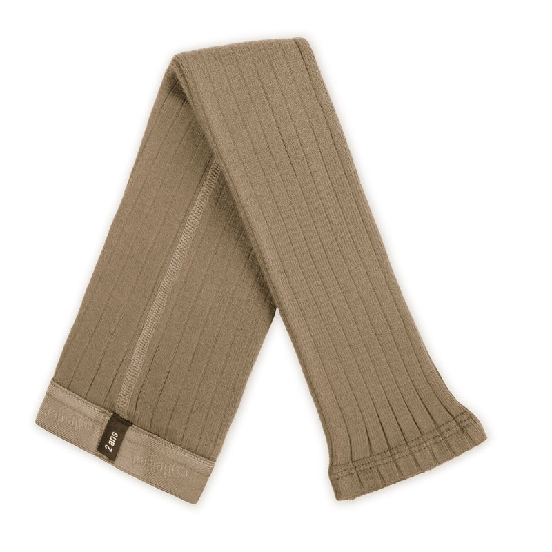 Collegien Maxence Ribbed Footless Tights/ Petite Taupe *PreOrder*