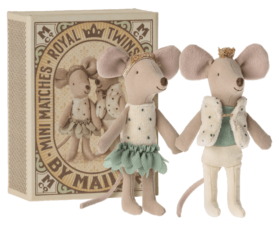 Maileg Royal Twins Mice, Little Sister and Brother