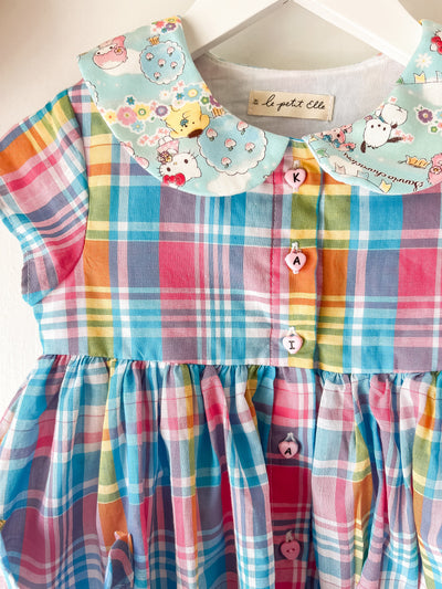 Le Petit Elle Personalized Plaid Norah Dress - *10-12 Weeks PreOrder*