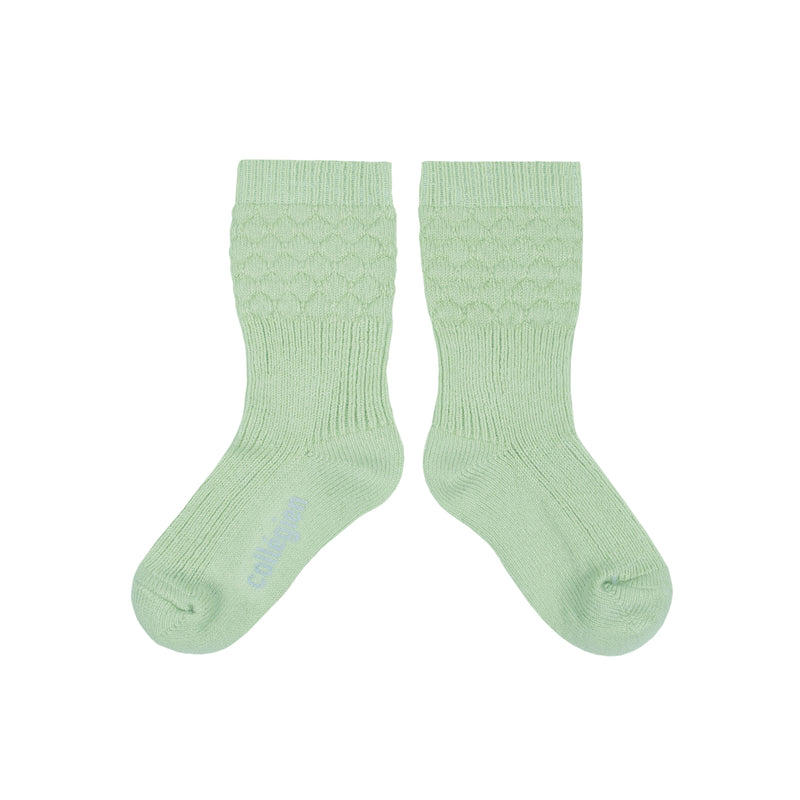 Collegien Celeste Newborn Knee High Socks - Verveine *preorder*