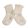 Collegien Lili Ribbed Lace Trim Ankle Socks/ Doux Agneaux *preorder*
