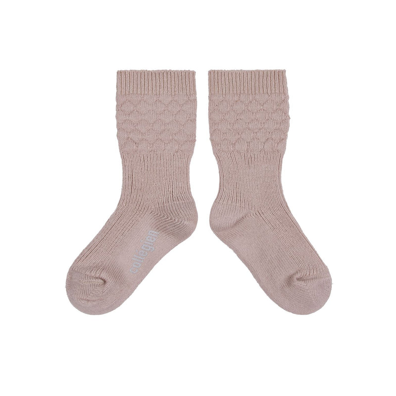 Collegien Celeste Newborn Knee High Socks - Vieux Rose *preorder*