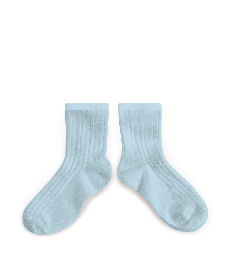 Collegien  Ribbed Ankle Socks - Glacier *preorder*