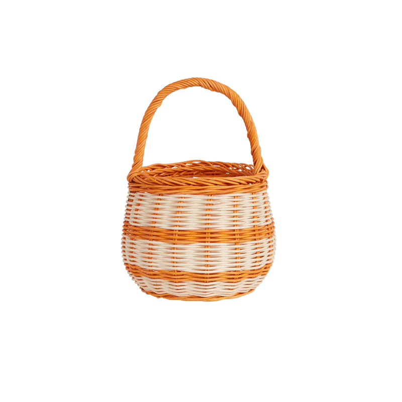 Olli Ella Rattan Berry Basket - Stripe