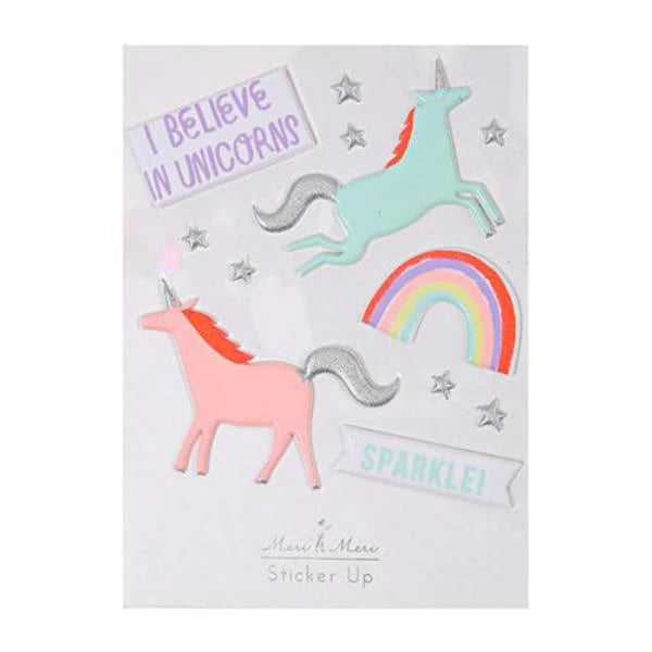 Meri Meri Unicorn Puffy Stickers