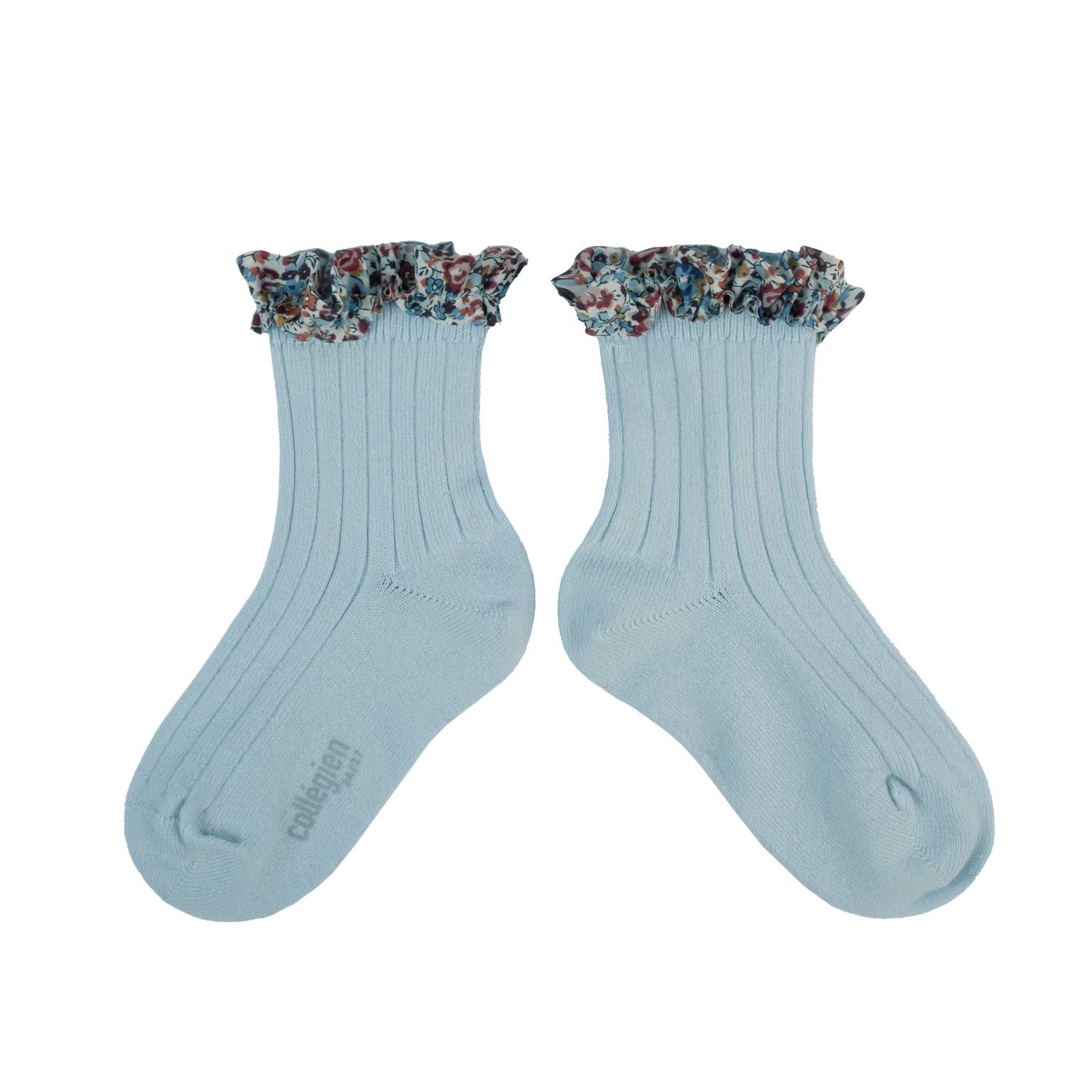 Collegien Charlotte Liberty Trim Ankle Socks / Glacier *preorder*