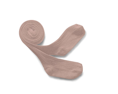 Collegien Ribbed Tights / Vieux Rose *preorder*