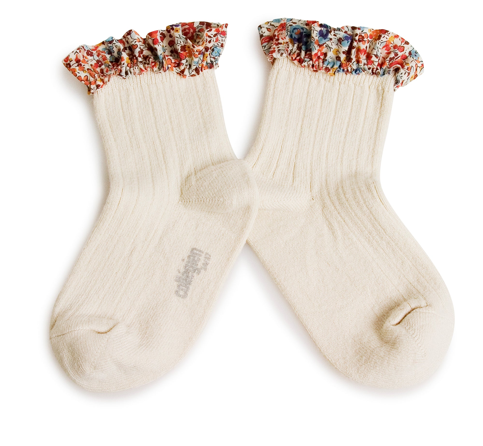 Collegien Charlotte Liberty Trim Ankle Socks / Doux Agneaux *preorder*