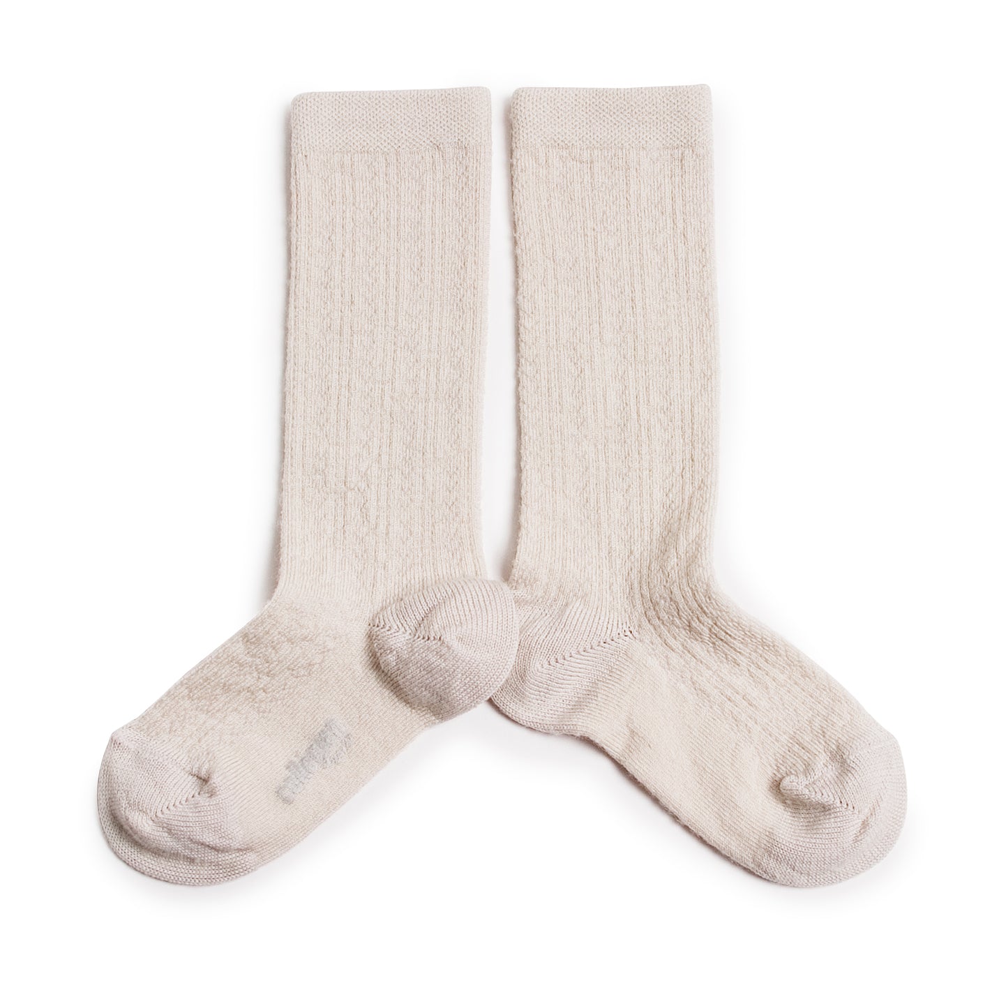 Collegien Pointelle Merino Wool Knee-high Socks / Doux Agneaux *preorder*