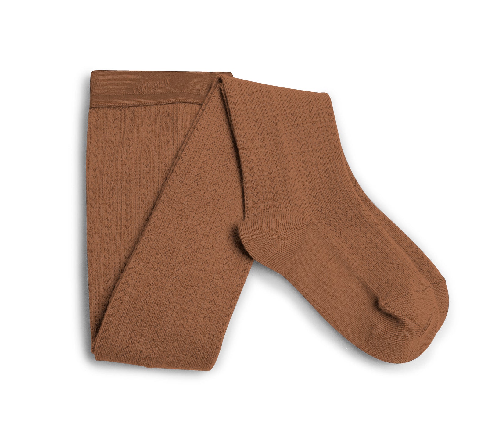 Collegien Pointelle Merino Wool Tights / Caramel Au Beurre *PreOrder*