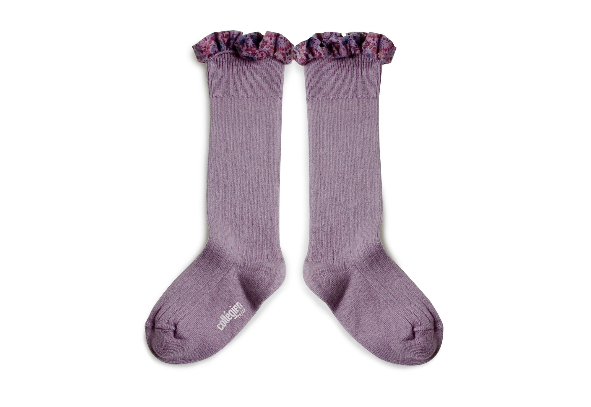 Collegien Elisabeth Liberty Ruffle Knee High Socks/ Glycine du Japon *preorder*