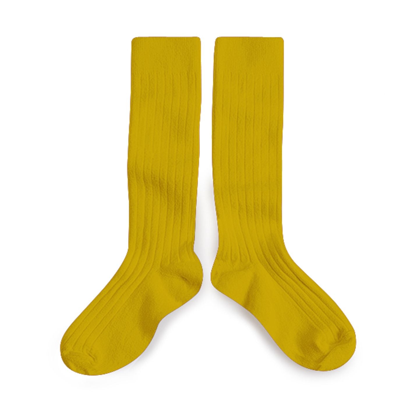Collegien Ribbed Knee High Socks / Kiwi Dore *preorder*