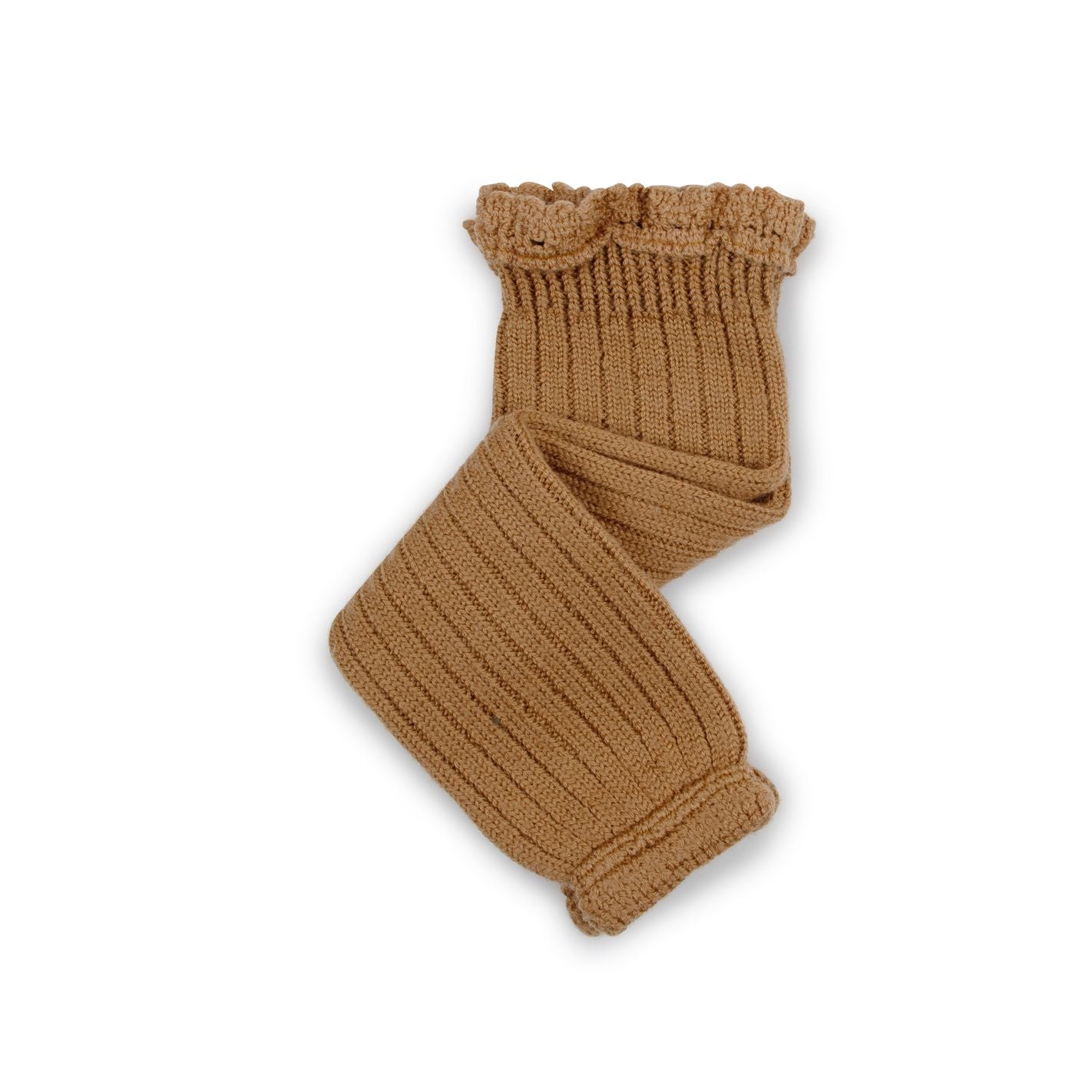Collegien Merino Wool Leg Warmers w. Lace/ Caramel *PreOrder*