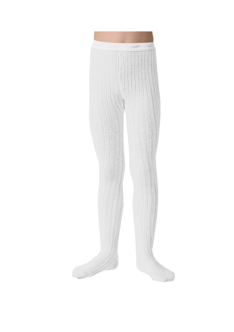Collegien Ribbed Tights / Blanc Neige *preorder*