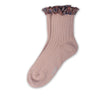 Collegien Charlotte Liberty Trim Ankle Socks / Vieux Rose  *preorder*