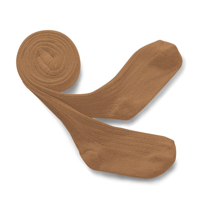 Collegien Ribbed Tights / Caramel Au Beurre  *preorder*