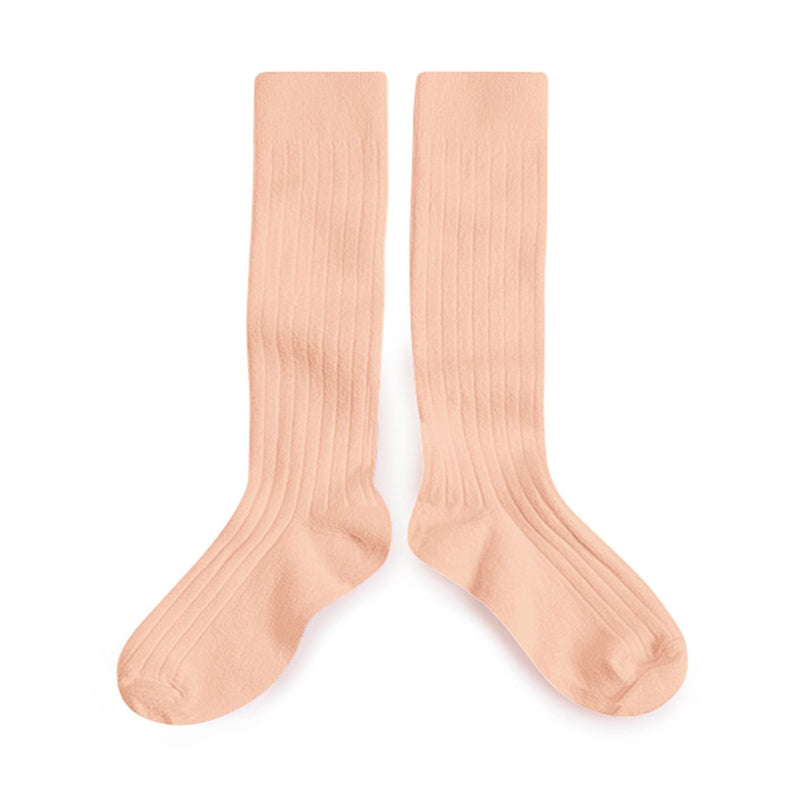 Collegien Ribbed Knee High Socks / Sorbet *preorder*
