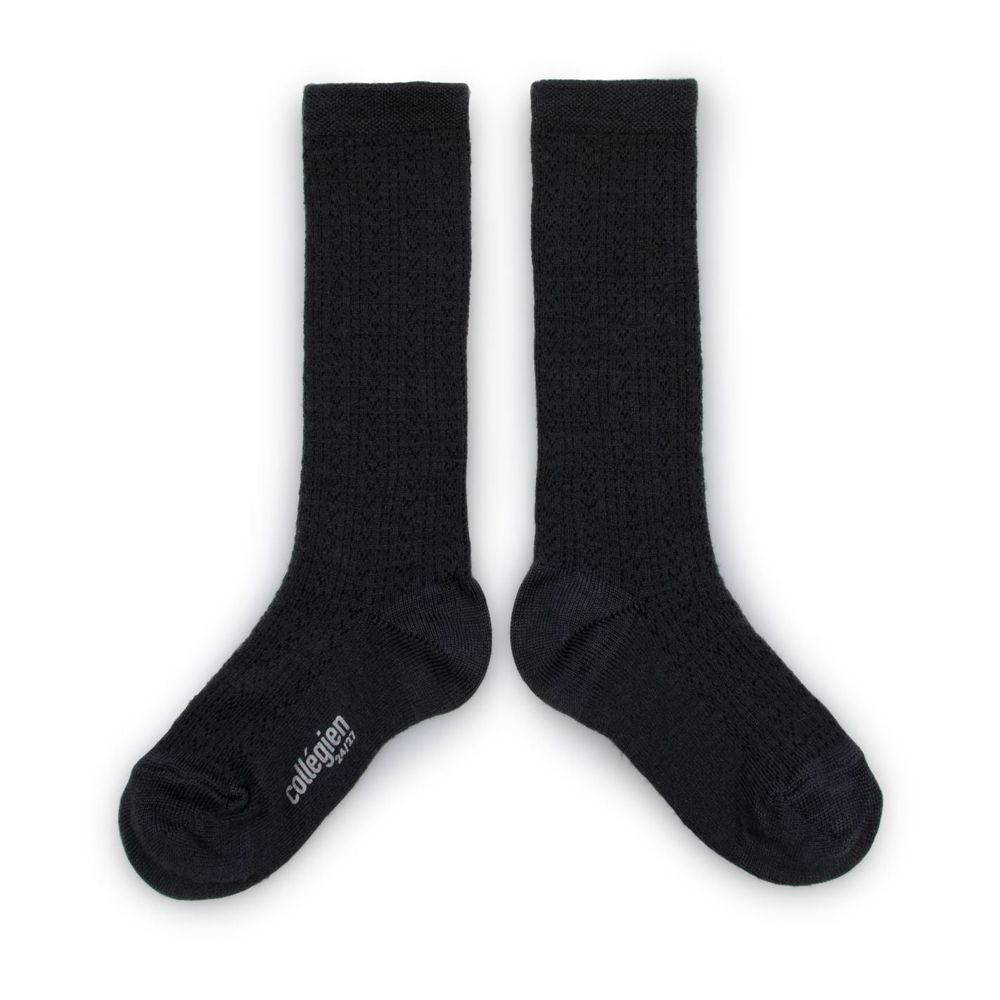 Collegien Pointelle Merino Wool Knee High Socks / Pierre de Volvic *preorder*